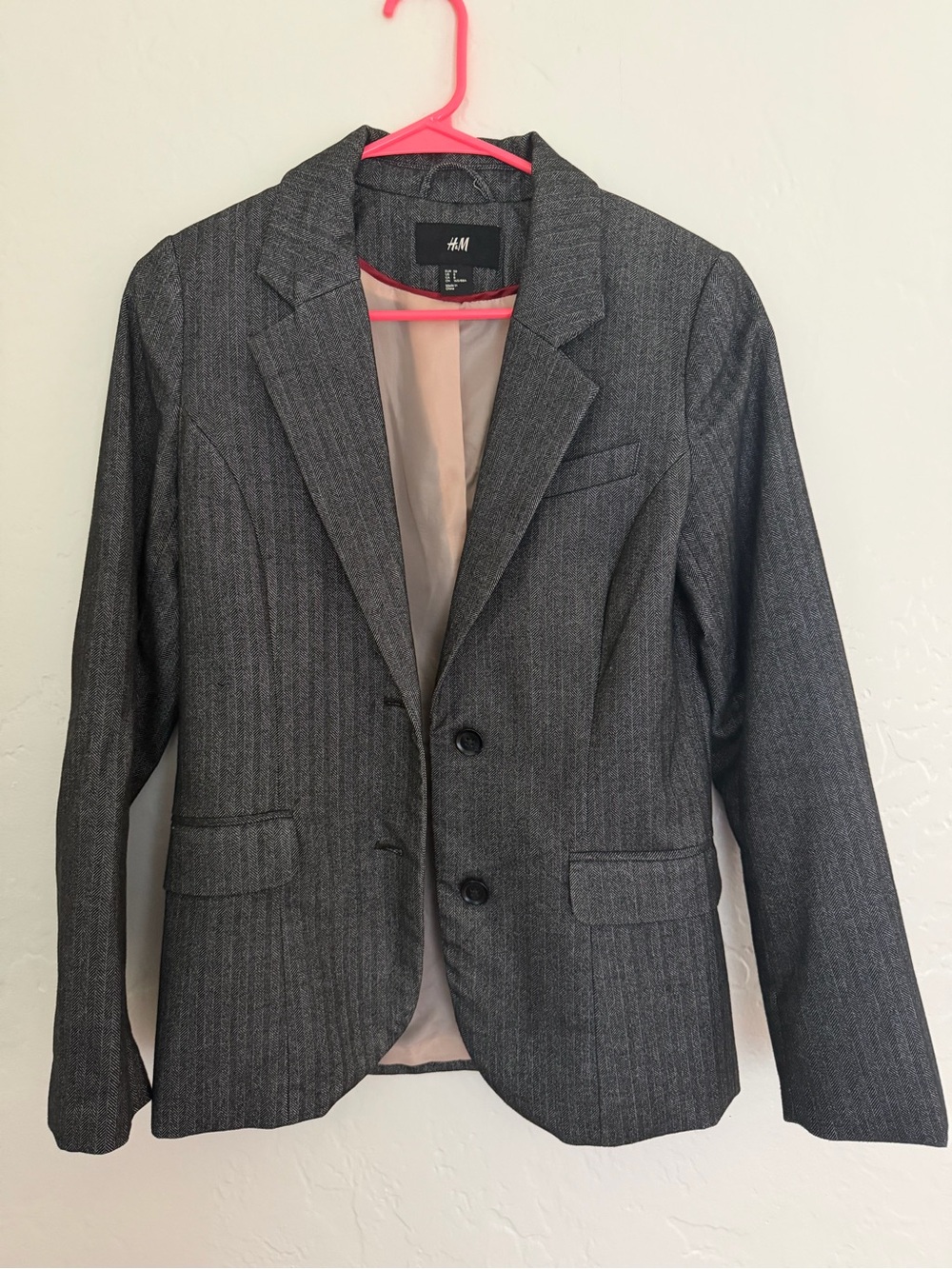 H&M Charcoal Pinstripe Women's Blazer